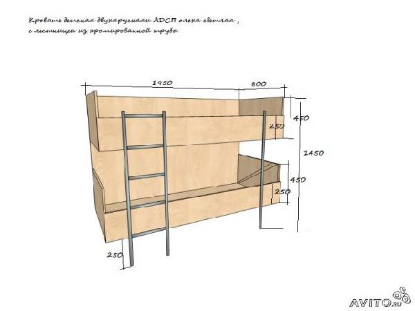 Перевозка кровать двух-ярусная из Нижнего новгорода в Старые казанчи