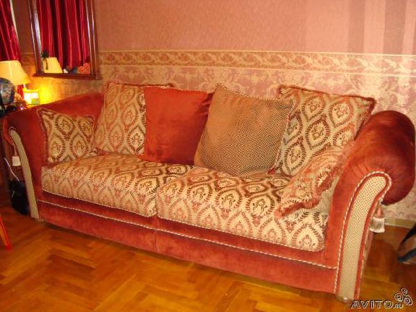 Доставка комплекта мягкой мебелей "царска в квартиру по Москве