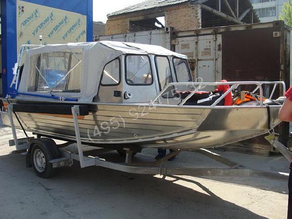 Доставка алюминиевая лодка вельбот-52jet wellboat-52j ссылк из Московской области в Хабаровск