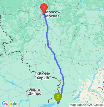 Маршрут из Москвы в Ростов-на-Дону