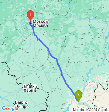 Маршрут из Химок в Волгоград