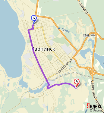 Маршрут по Карпинску