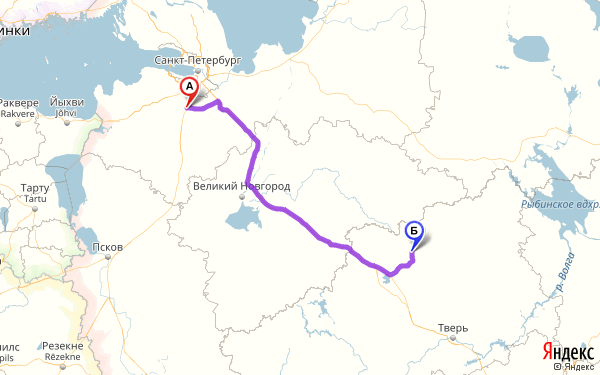 Маршрут из Больших Колпанов в Удомлю + еще 40 км.