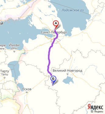 Маршрут из Ленинградской области в Новгородскую область