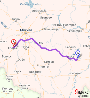 Маршрут из 19 км автодороги Москвы-Мосальска в Индерку