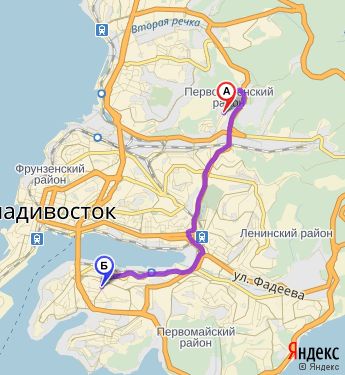 Маршрут по Владивостоку
