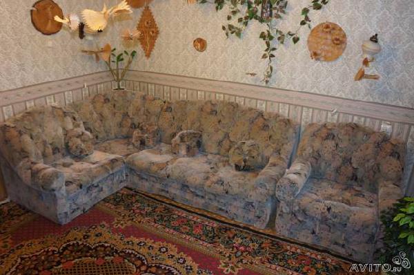 Заказать газель для перевозки вещей : Угловой диван с креслом кровать из Миасса в Султанбеково