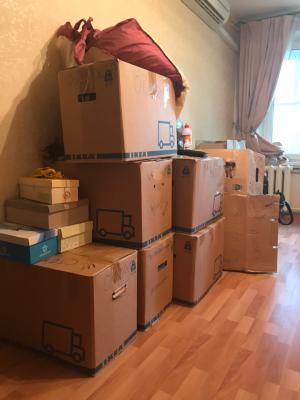 Заказ авто для доставки вещей : Картонная коробка из Москвы в Воронеж
