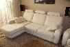 Доставка диван угловой и кресло замша белая в квартиру из Подольска в Старые Карамалы