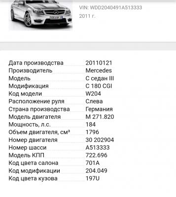Стоимость перевозки Mercedes C седан CGI