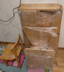 Заказ машины для отправки личныx вещей : Детская парта и стул из Москвы в Новодмитриевскую