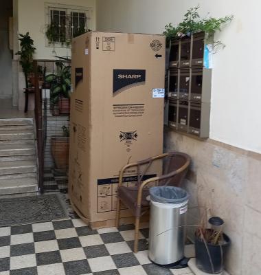 Отправка мебели : Холодильник, Двуспальная кровать без матраса из Rishon LeTsiyon в Rishon LeTsiyon