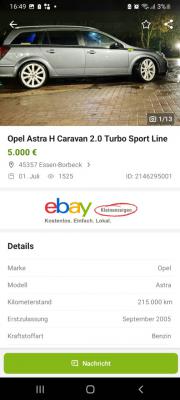 Стоимость перевозки Opel Astra H