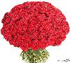 Перевезти 101 красная роза (60 см), буке из Москвы в Садоводческое товарищество n34