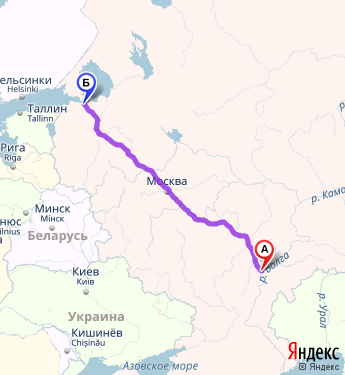 Маршрут из Саратова в Санкт-Петербург