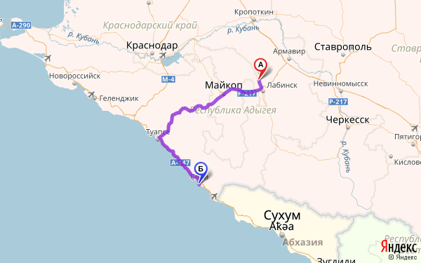 Краснодар новороссийск расстояние на машине в км