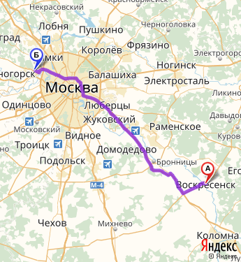 Красногорск московская область на карте сколько км