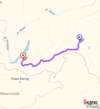 Маршрут из Улан-Удэ в Тынду