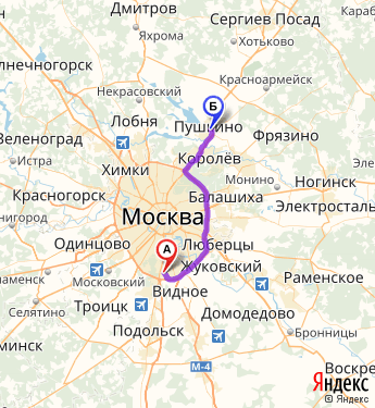 Пушкино москва карта