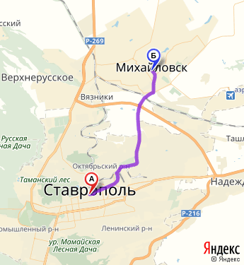 Михайловск карта с улицами