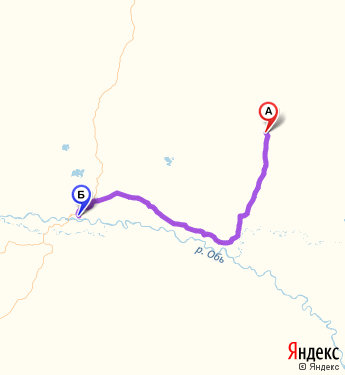 Маршрут из Радужного в Сургут