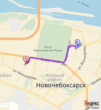 Маршрут по Новочебоксарску
