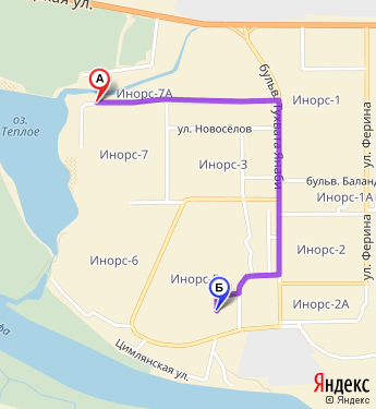 Маршрут по Уфе