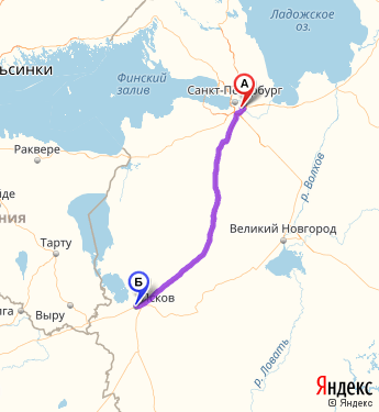 Карта санкт петербурга и пскова