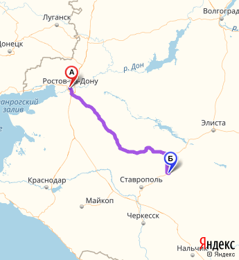 Карта ростов краснодар ставрополь