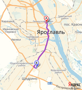 Маршрут по Ярославлю