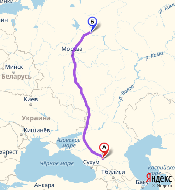 Маршрут из Пятигорска в Кострому