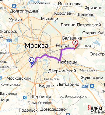 Карта малаховка московская область