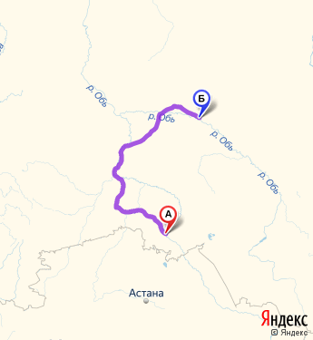 Маршрут из Омска в Нижневартовск