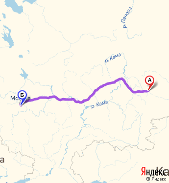 Маршрут из Екатеринбурга в Домодедово
