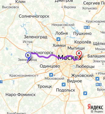 Карта жуковского московской