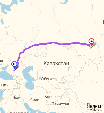 Маршрут из Новокузнецка в Михайловск