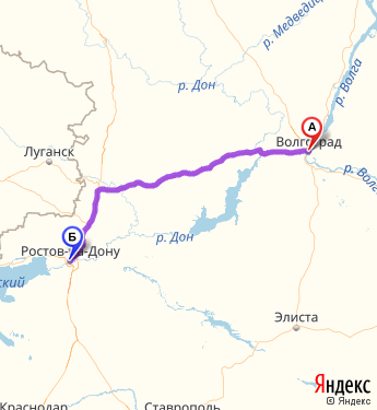 Карта ростов на дону астрахань