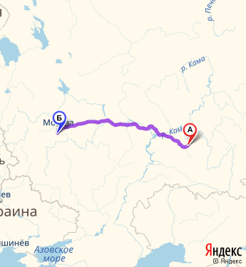 Маршрут из Туймаз в Подольск