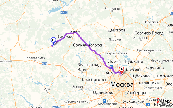 Звенигород москва карта