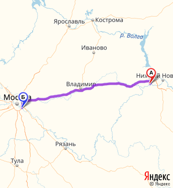 Маршрут из Дзержинска в Дзержинский