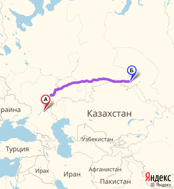 Маршрут из Волгограда в Калачинска