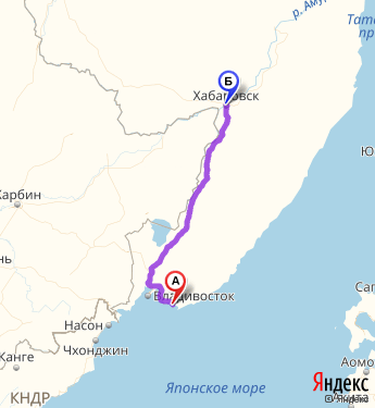 Трасса хабаровск находка карта