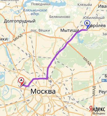 Карта москвы вешки