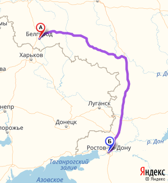 Ростов белгород карта