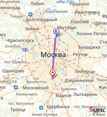 Маршрут по Москве