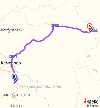 Маршрут из Итатского в Барачаты