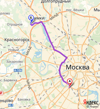 Карта москвы вешки