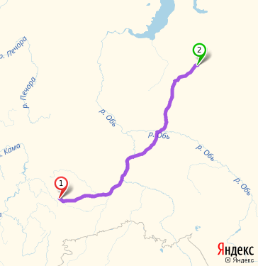 Карта тарко сале с линейкой