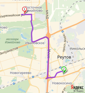 Реутов метро карта москвы