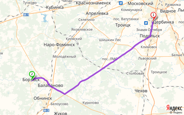 Кубинка наро фоминск. Боровск на карте Москвы. От Москвы до Боровска. Щербинка Троицк маршрут. Маршрут Щербинки -мега-Кстово.